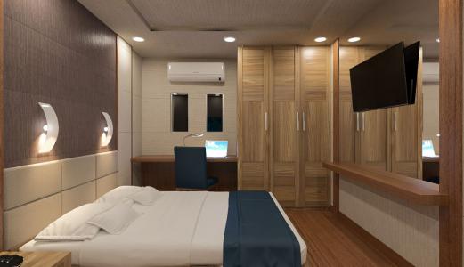 Double with Single Bed Cabin m