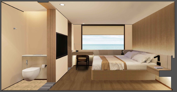 Double/Twin Single Beds Cabin